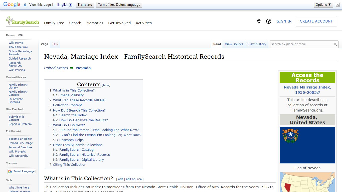 Nevada, Marriage Index - FamilySearch Historical Records